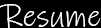 resume